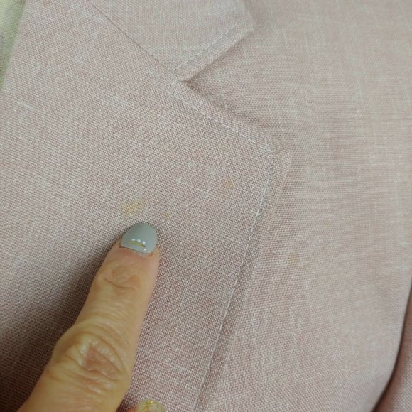 Vintage Glenshire Fine Tailored Clothing Blazer Mens 42 Lined Pink Jacket - Picture 3 of 12